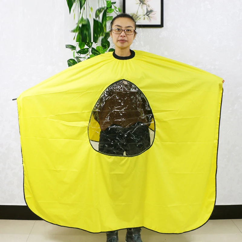 Salon Barber Hairdressing Cape With Transparent Window Haircut Shave Cloak Apron Professional Barber Shop Styling Tool view 3