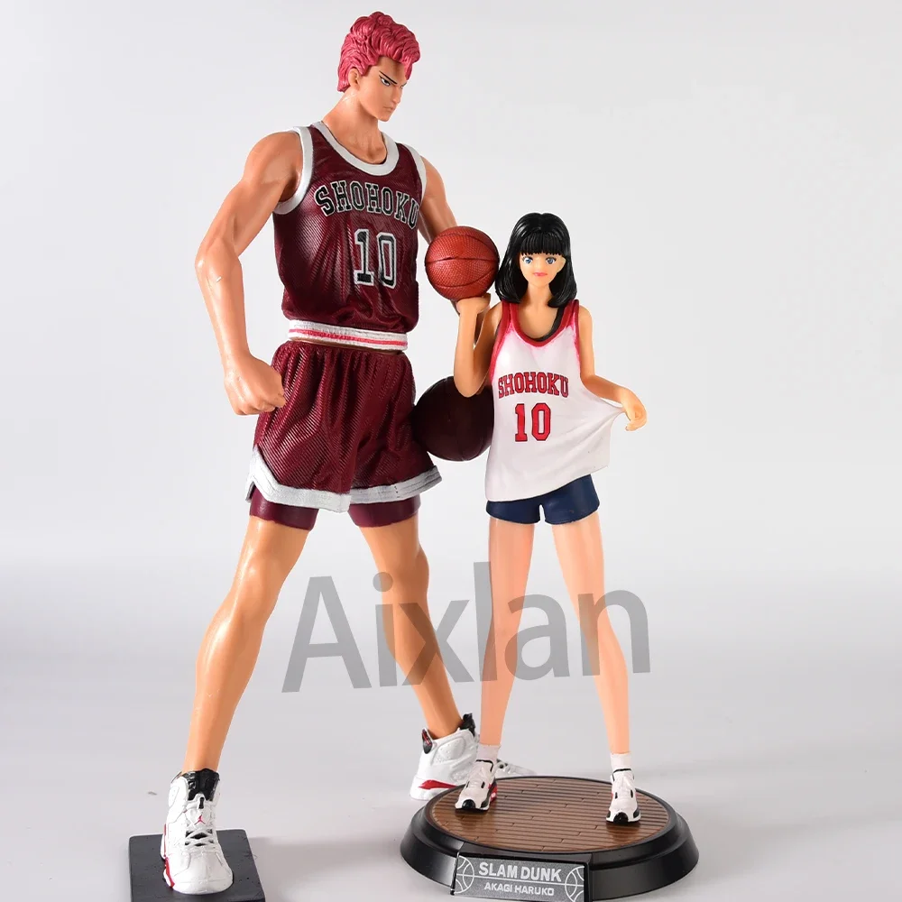 Aixlan SLAM DUNK Figure Sakuragi Hanamichi 30cm Haruko Akagi PVC Action Figure Amine Thanksgiving Gift Collectible Figurine