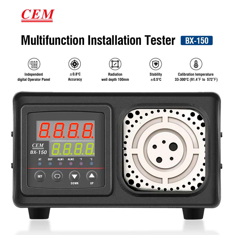 CEM Portable 33°C to 300°C Dry-Well Temperature Calibrator Factory Direct Sale