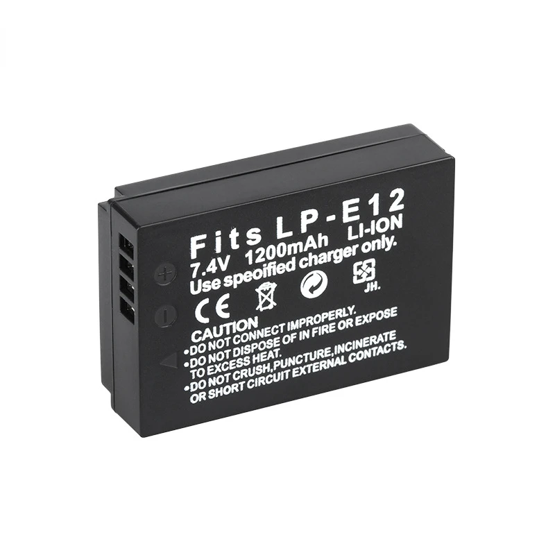 Lp-E12 7.4v 1200mah Lithium Battery Suitable For Canon Lp-E12 Eos-M M2 100d Rebel Sl1 Lpe12 Camera Battery Full Decoding