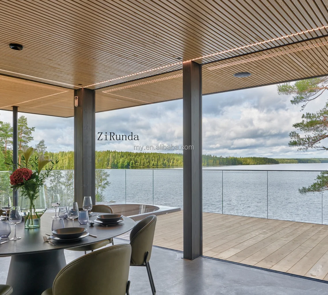 Versione personalizzata del pannello murale composito PVC in legno-plastica coestruso impermeabile per bagno di hotel all'aperto