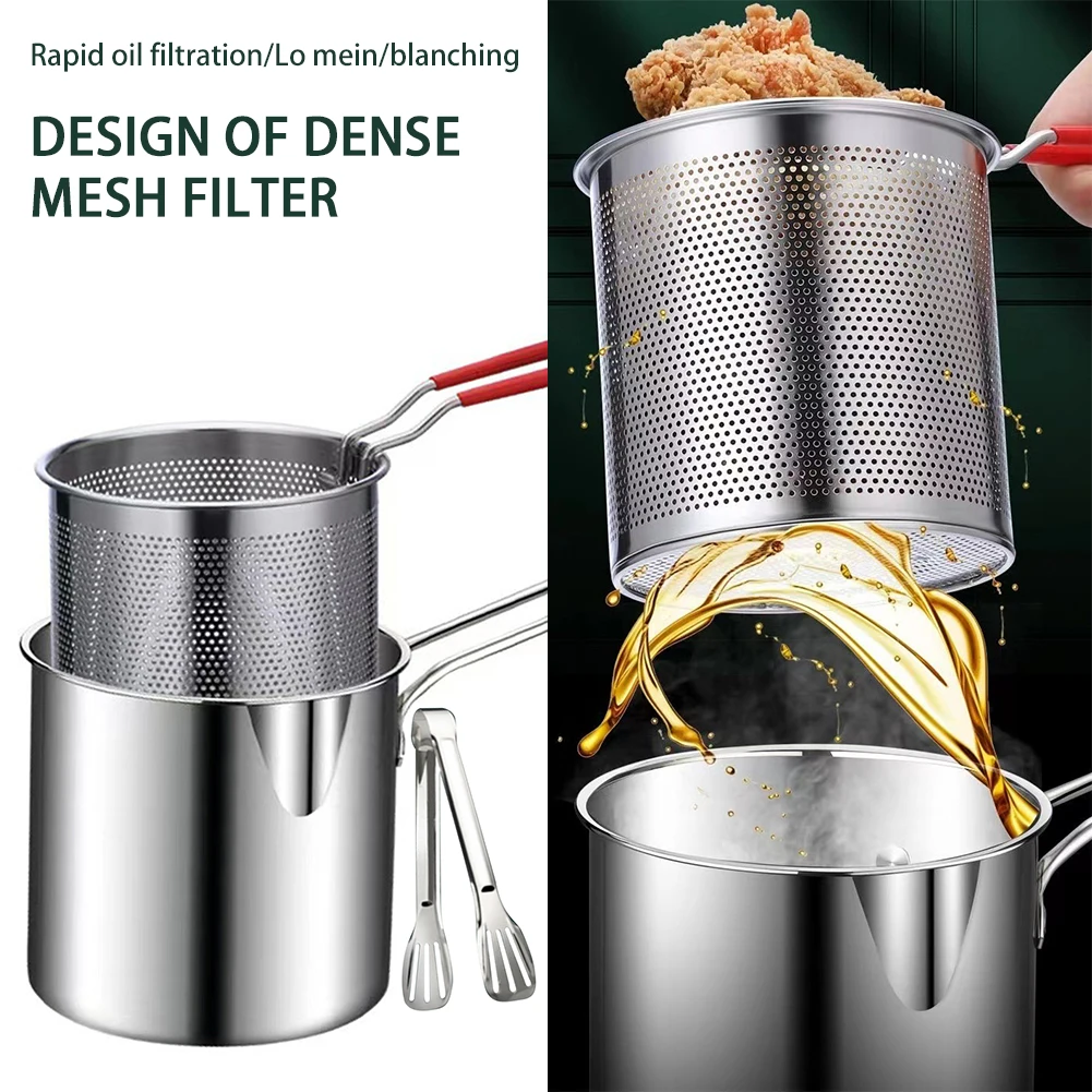 Deep Fryer Pot Versatile Large Capacity Kitchen Pot For Home Kitchen