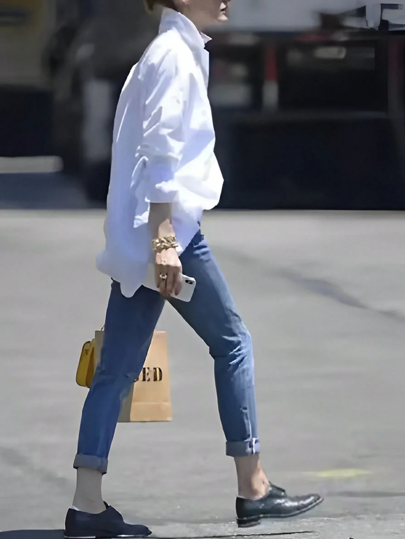 

Белая повседневная элегантная однотонная рубашка с отложным воротником свободного кроя для женщин