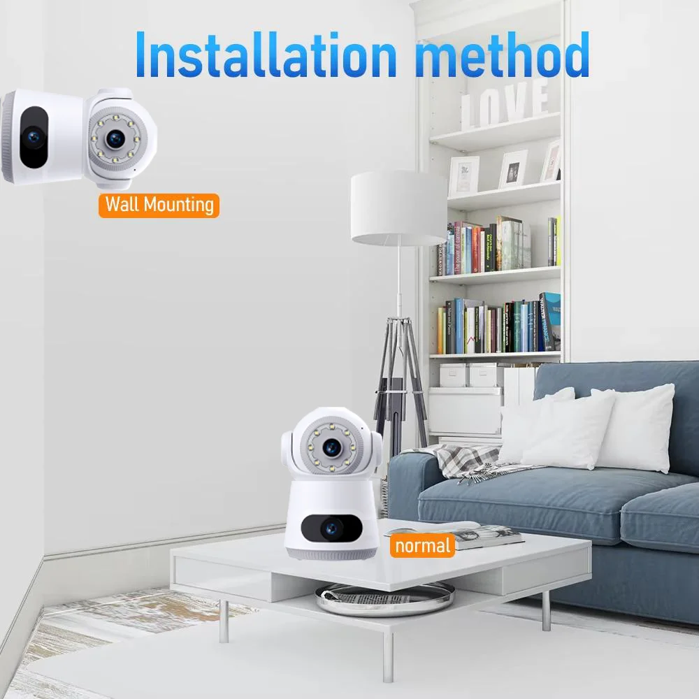 8MP Indoor Camera Monitoring 4G SIM Card Two-way Voice Intercom Automatic Body Tracking Full Color Night Vision Indoor Camera