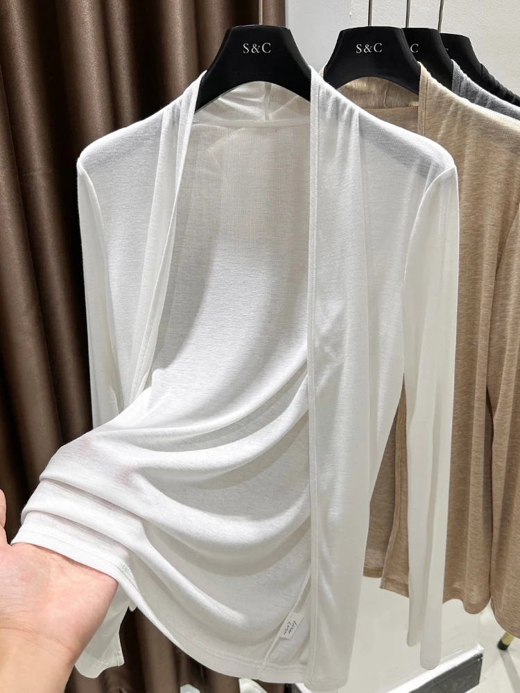 White Ice Silk Knit…