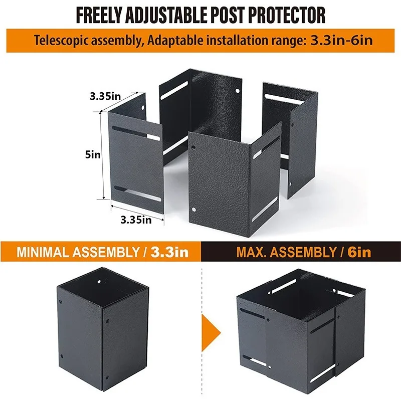 4Set Stainless Steel Adjustable Range 3.3