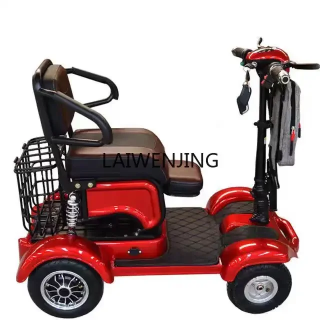 HLZ new electric four-wheeler adult household small elderly transportation electric car