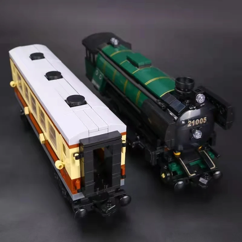 In Stock 21005 Emerald Night train Building Blocks Brick Birthday Chirstmas Gift model kit Toy 1085PCS