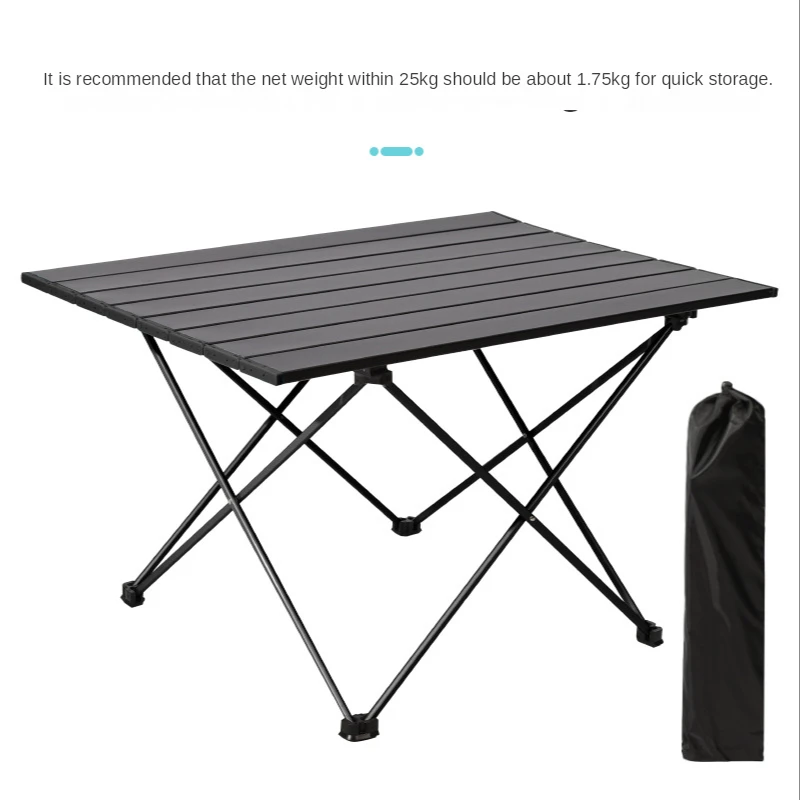 New Outdoor Aluminum Alloy Folding Table Camping Picnic Portable Barbecue Stall Table