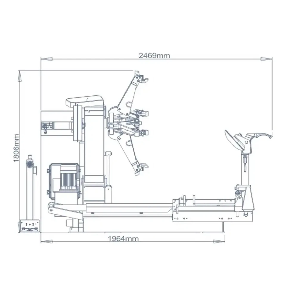 Heavy Duty Truck Tire Changer Machine with CE Certificate 26“ Big Wheel Tyre Changing Machine