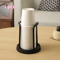 Kitchen Paper Cup Holder Disposables Cups Picker Multifunctional Desktop Cup Storage Rack Household Coffee Cup Holder for Home 3