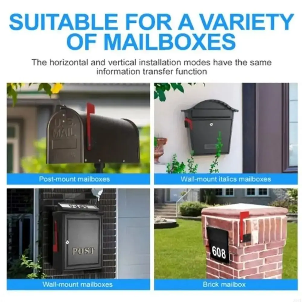 Rustproof Mailbox Flag Replacement Kit High Temperature Plating Heatproof Mailbox Flag Gravitational Design Coldproof