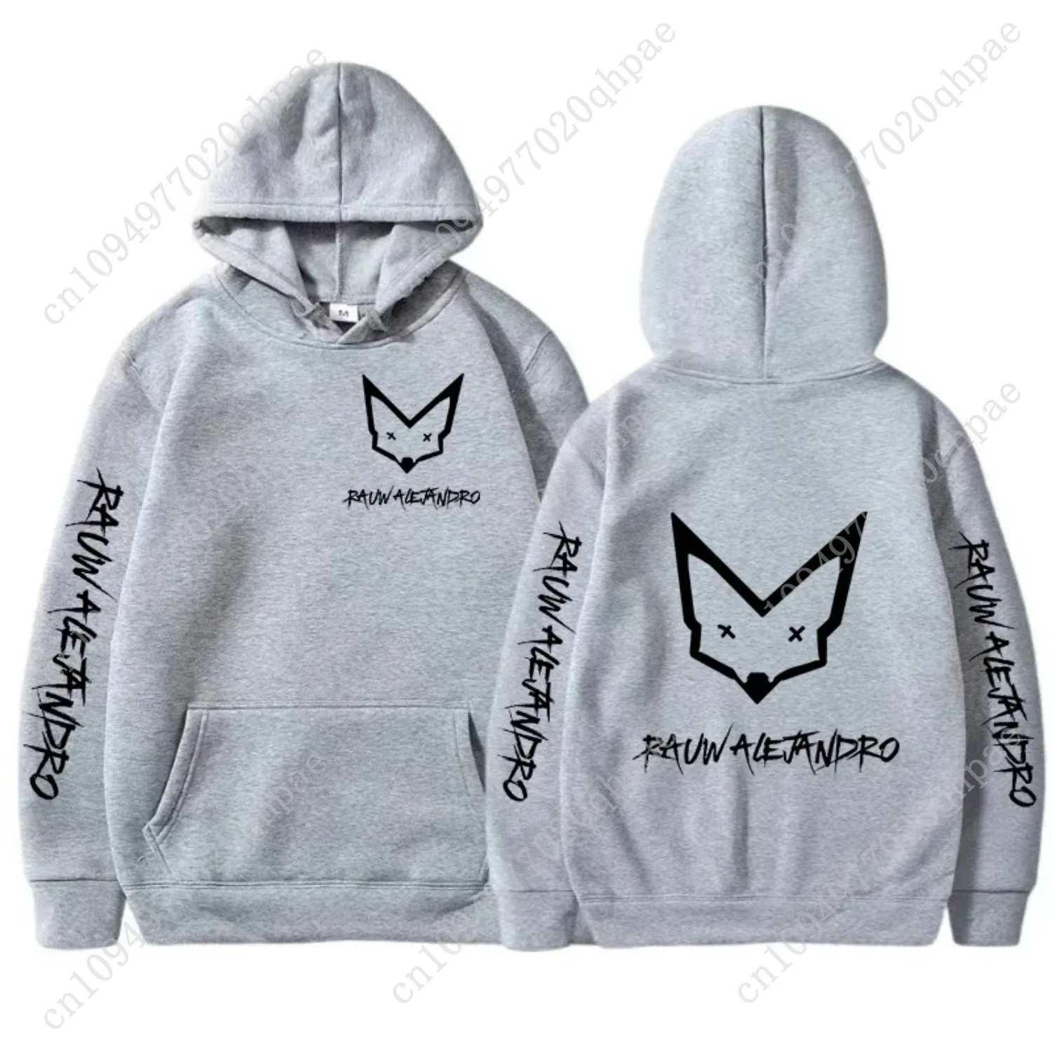 Rauw Alejandro هوديي الرجال والنساء Harajuku البلوز الشارع ارتداء للجنسين الخريف/الشتاء أفخم سترة ذات علامة تجارية دافئة