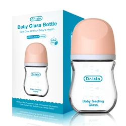 TOP Sale Baby Bottles Newborn Wide-caliber Nursing Glass Bottles Anti-flatulence Milk Feeding Bottles Infant 0-3 Month BPA Free