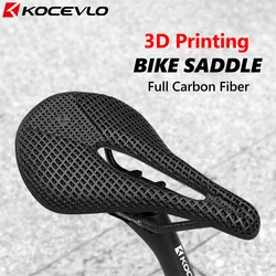 KOCEVLO 3D 인쇄 자전거 안장 탄소 섬유 240x14 3/155mm MTB 산악 도로 자전거 사이클링 쿠션