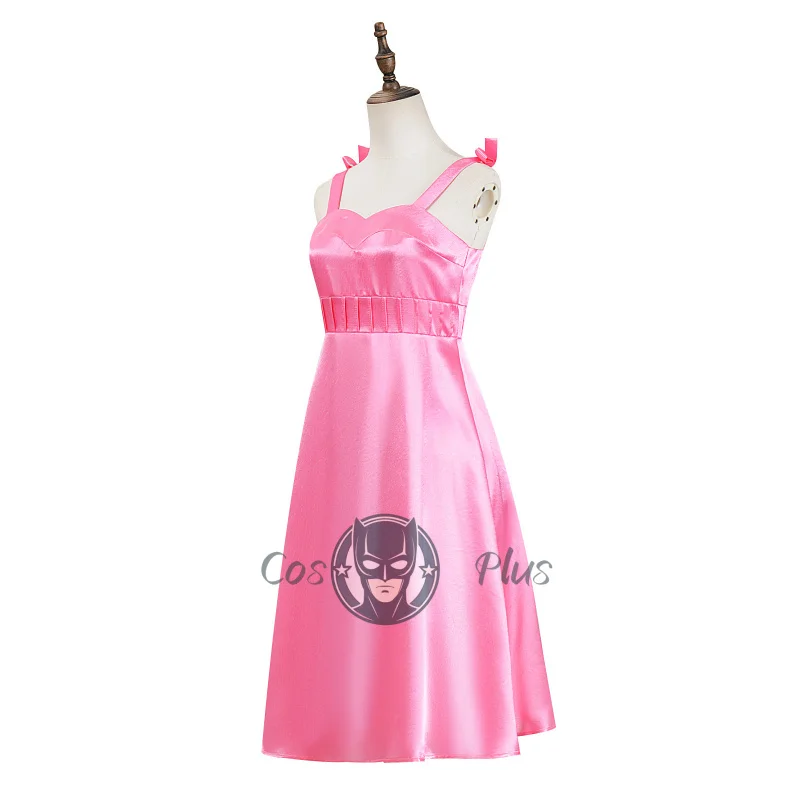 حسناء جيبسون تأثيري حلي التلفزيون أبل عصير الخل تأثيري النساء الفتيات اليومية الوردي فستان الملابس هالوين فستان حفلة تنكرية