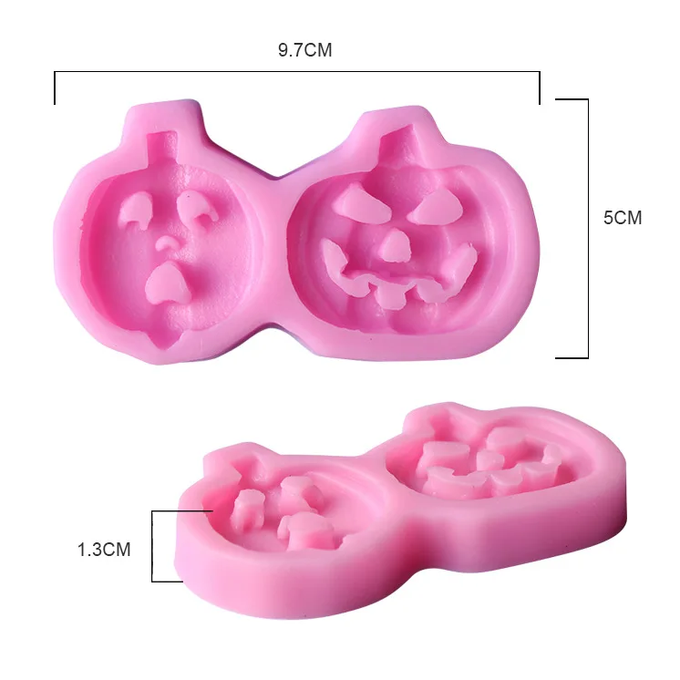 New DIY Pumpkin Halloween Cake Fondant Baking Mold D026
