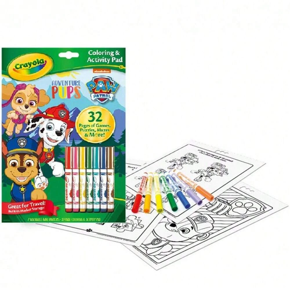 Crayola Paw Patrol Coloring & Activity Pad, 32 Pages & 7 Markers