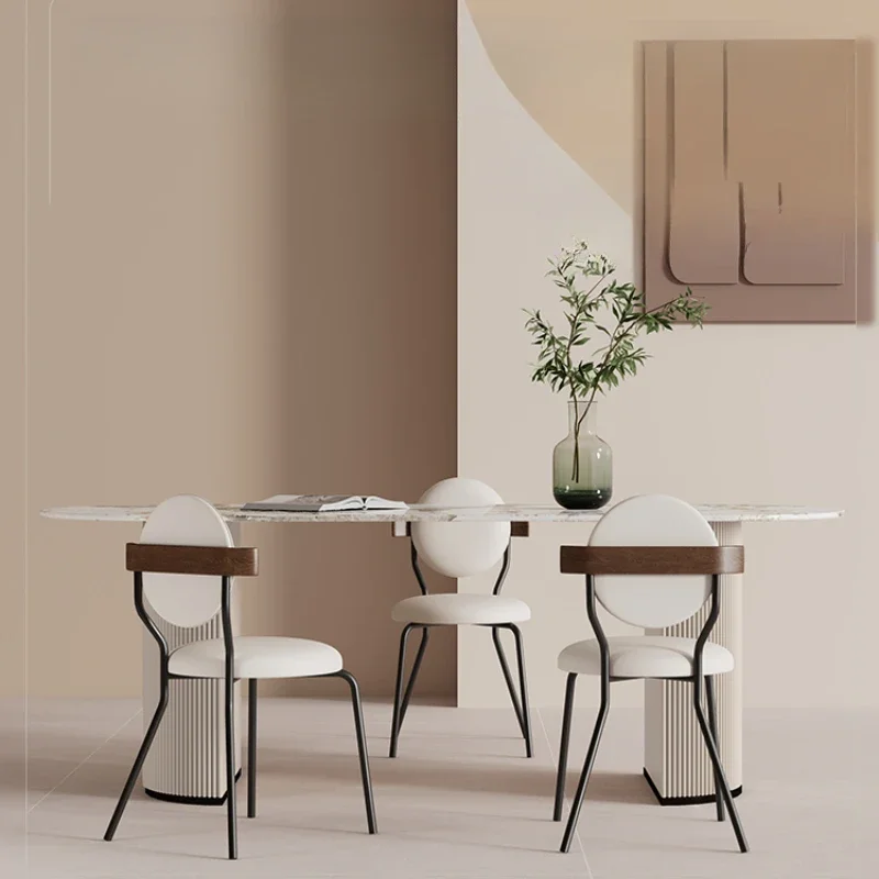 Stainless Steel Round Dinning Table Bar Stool Mini Wooden Dining Tables Extendable Mesa De Jantar Foldable Home Furniture