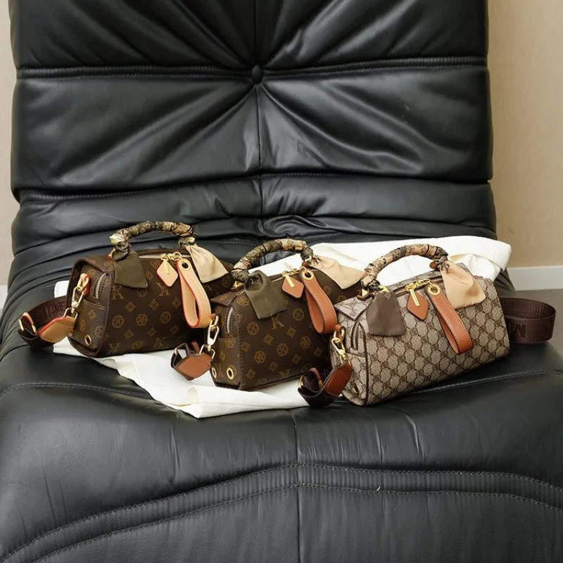 

Fashionable Trendy Design Women's Handbag High-End Simple Vintage Large Capacity Diaper Bag Luxury Shopper Solid Color