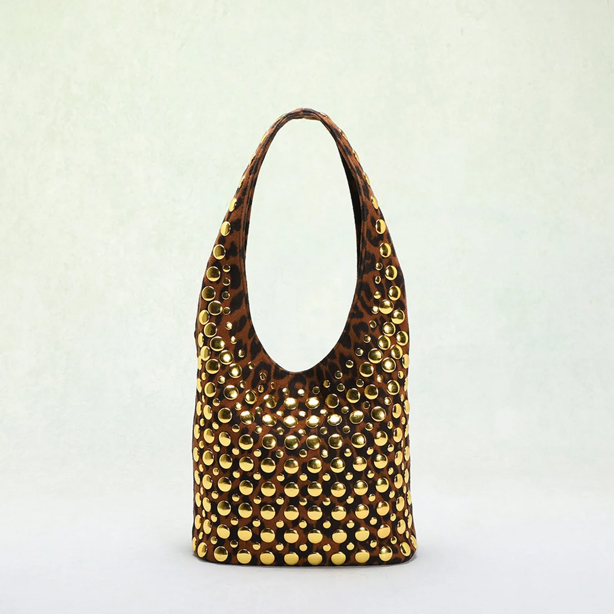 

Designer Geometric Shoulder Bag For Women Top Brand Handbag Luxury Shiny Rivet Handmade Evening Clutch Bag Fashion Party Purse