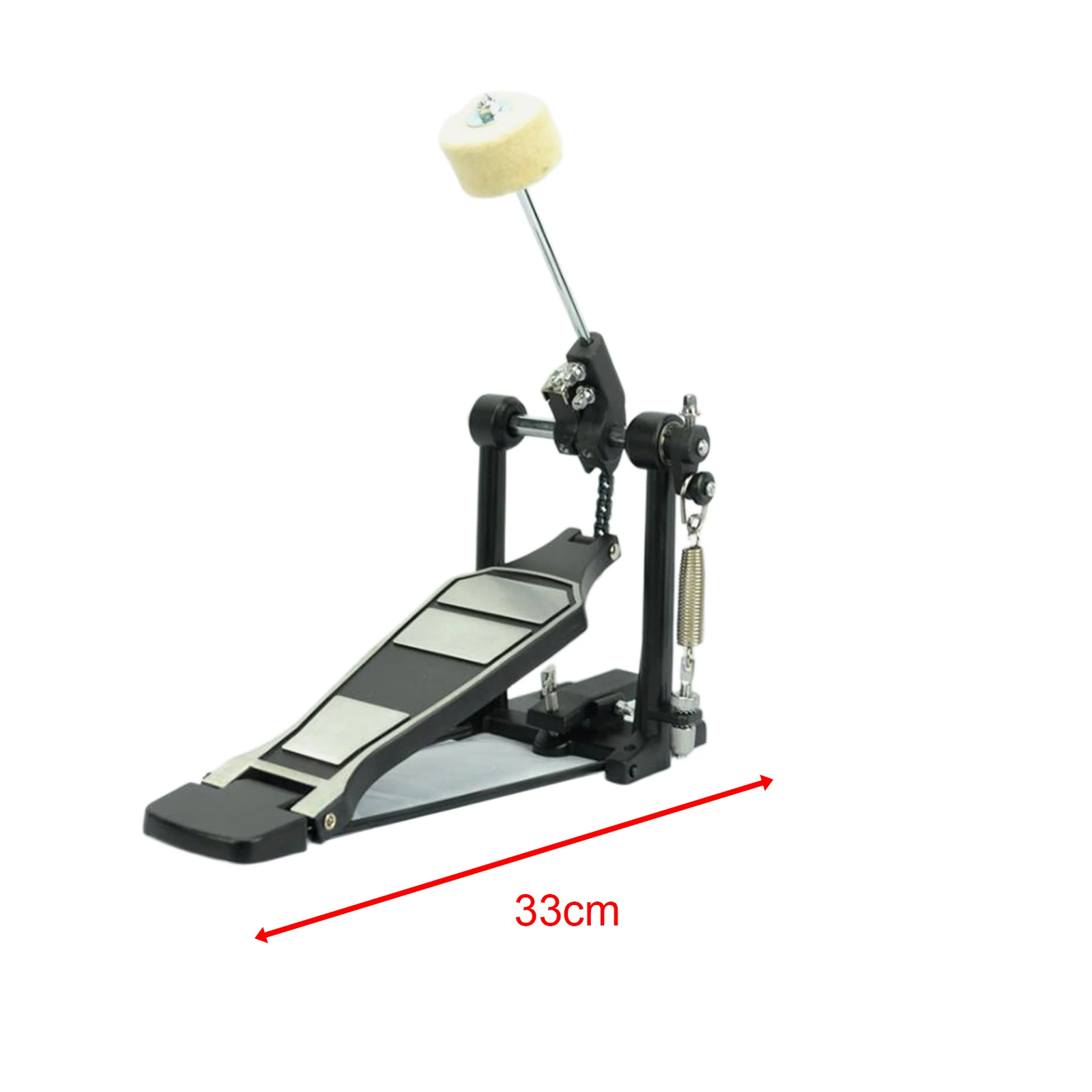 Bass Drum Pedal Drum Practice Instrument Accessories for Beginner, Pro Drummers Chain Drive Drum Step Drum Foot Pedal Beater