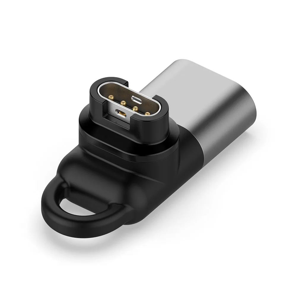 Tipo c/micro/ios usb fêmea para adaptador de carregador de 4 pinos para garmin fenix 7/6/5 instinto 2s venu 2 plus epix conversor de carregamento de relógio