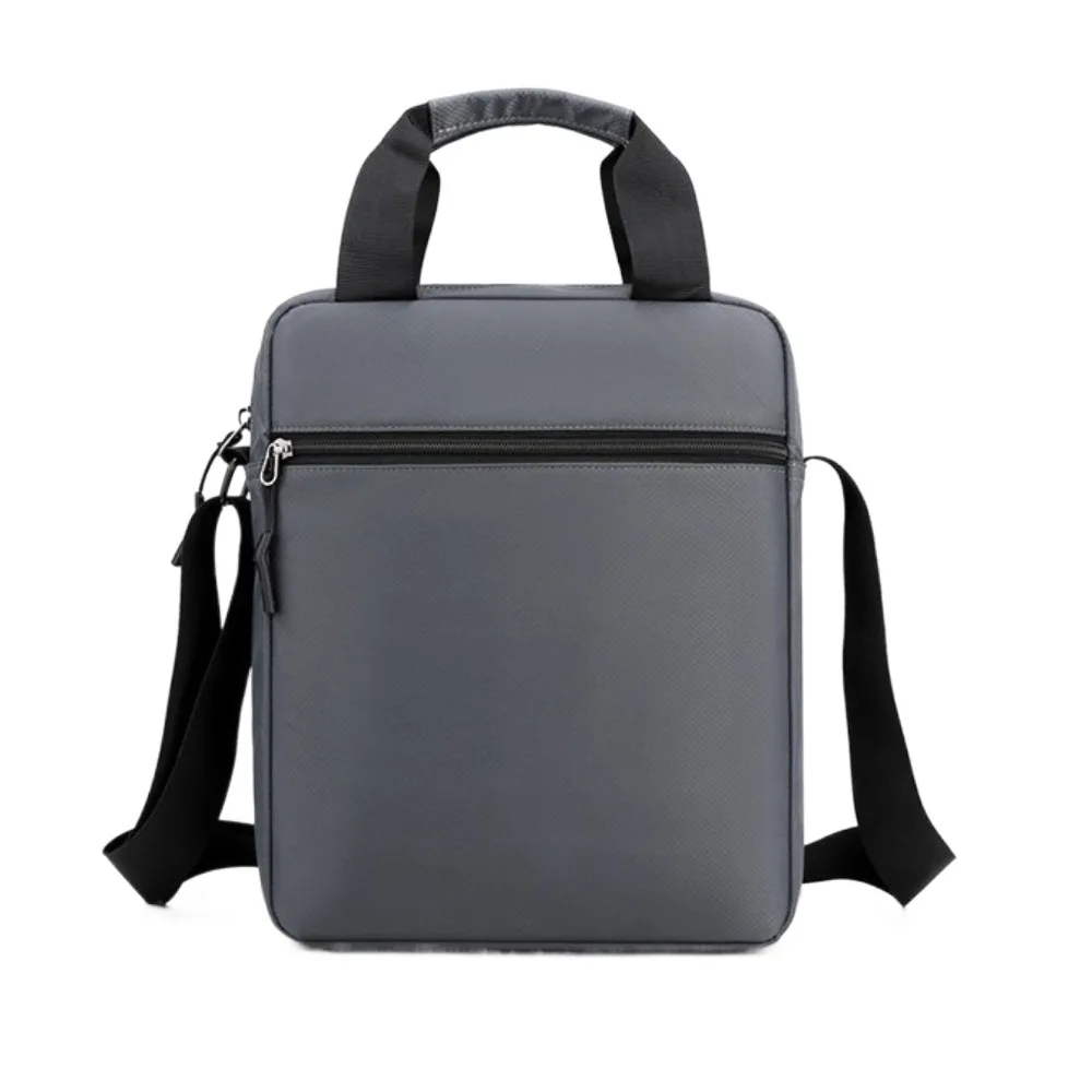 

Однотонная деловая сумка через плечо, многофункциональная мужская сумка через плечо большой вместимости, сумка для хранения вещей, портфель из ткани Оксфорд, уличная сумка