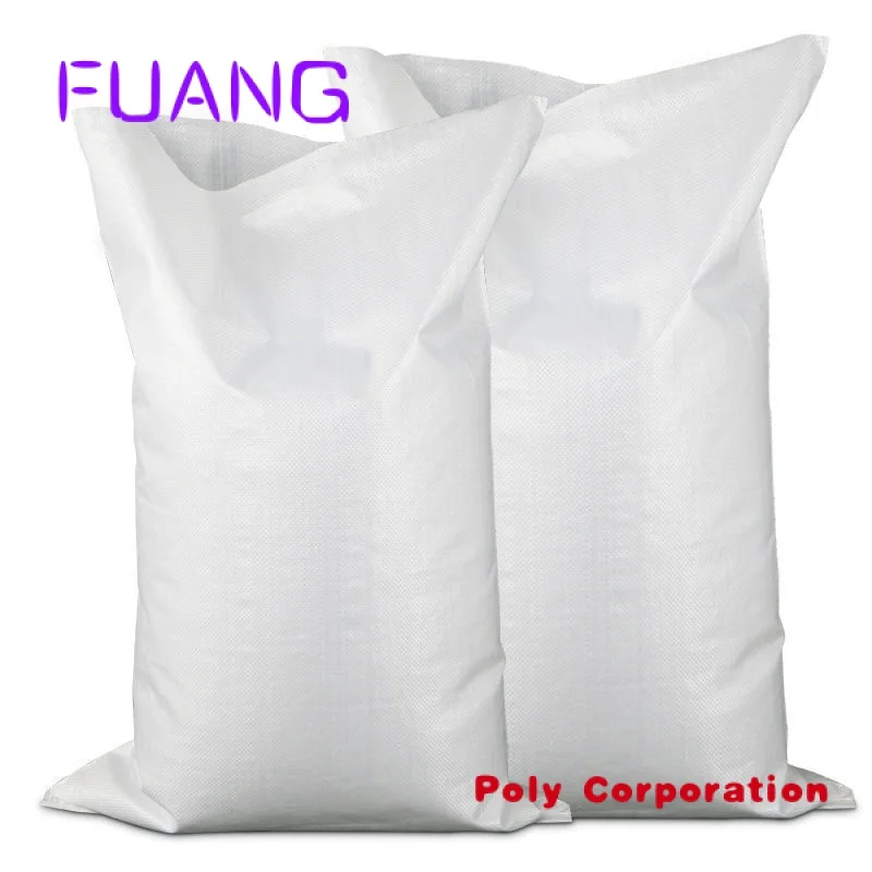 Custom New empty custom logo big laminated sugar flour pp woven packing 25 kg 50 kg rice sack bag