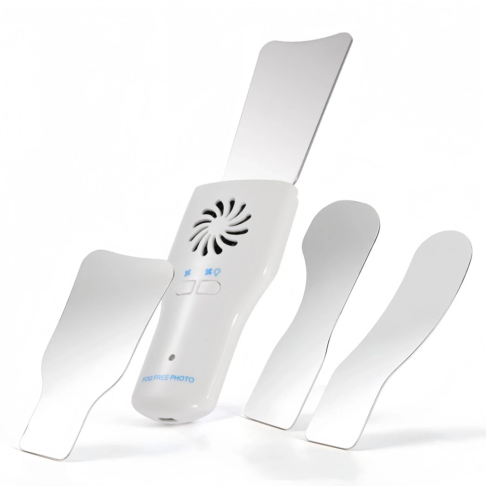 مرآة إطباق الأسنان، نظام صور LED داخل الفم خالي من الضباب + 4 مرايا مضادة للضباب #3