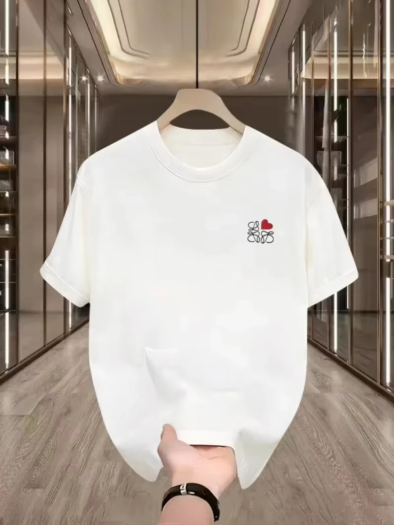 Fuluo 1 Yiwei Mu Applies To The New Weijia T-shirt Ice-feeling Women's and man Short Sleeve Trendy Brand Love Y2k Top
