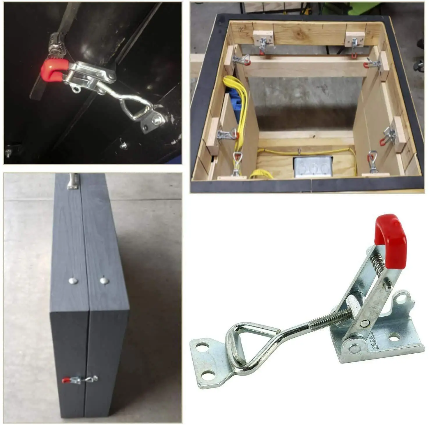 

Металлическая защелка, 10 шт., устойчивая к ржавчине, быстросъемная, регулируемая, сверхпрочная, для шкафов, дверей, крышек, ящиков