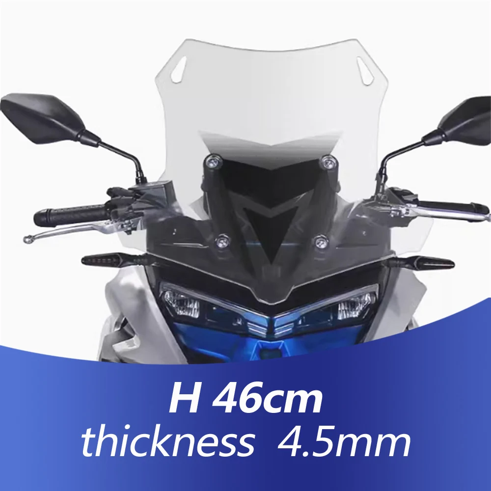 

525DSX 625DSX painted front windshield For VOGE DS525X DS625X windshield modification raised and widened windshield panel