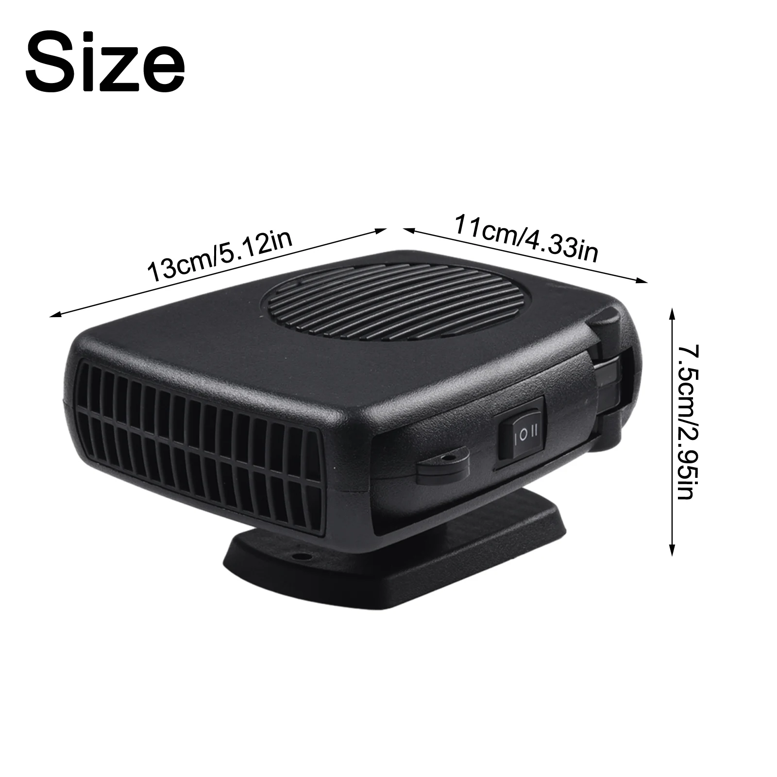 

Brand New Durable Hot Sale Practical Universal Fan Demister Heater Cooler Noiseless Portable Retractable Handle