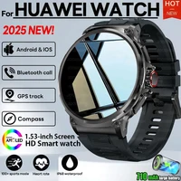 2025 nuevo reloj inteligente militar GPS V69 para hombres 1,85 pulgadas 710 mAh ritmo cardíaco GPS deportes IP68 impermeable Bluetooth hablar Smartwatch hombre