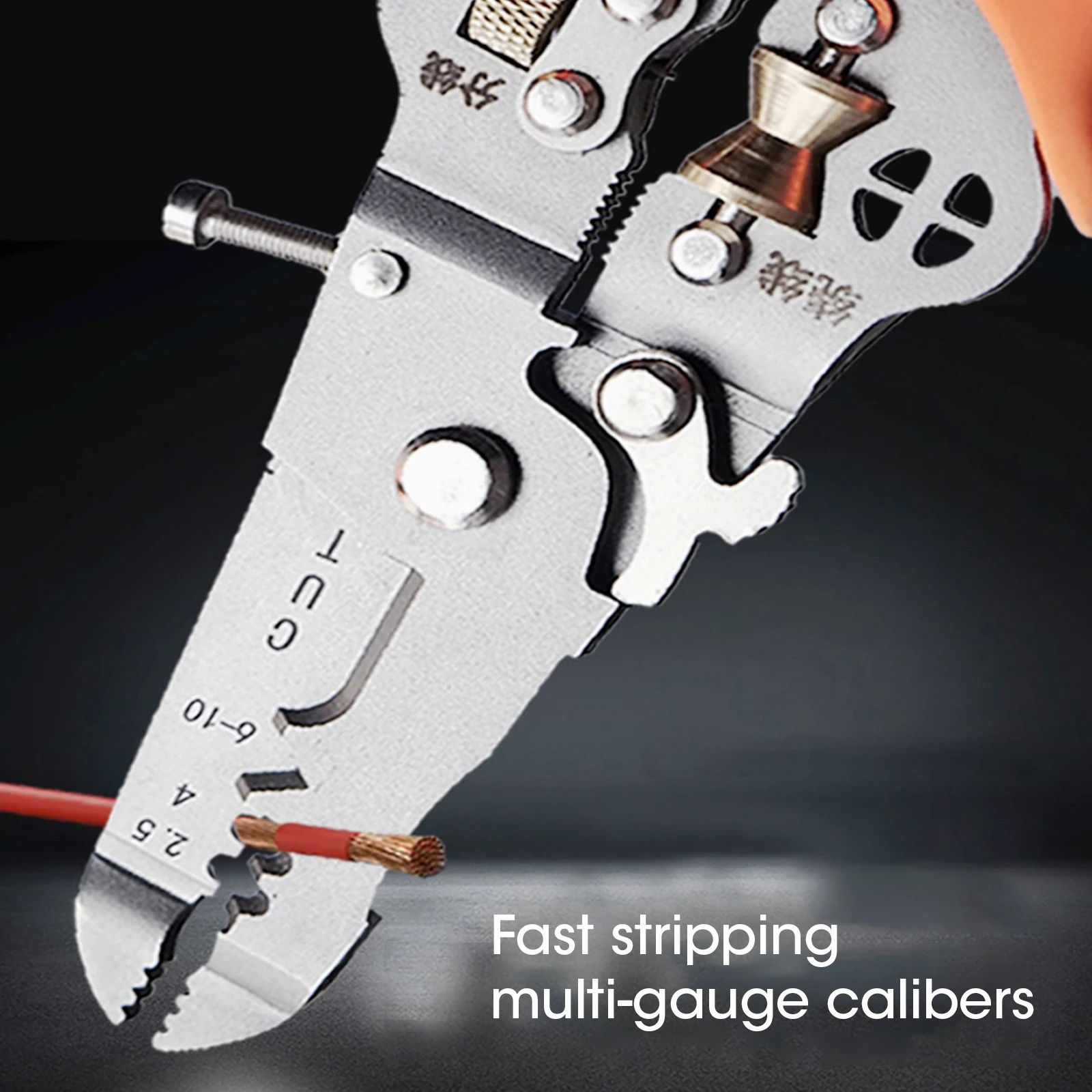 10 In 1 Stripping Pliers, Wire Stripper, Multifunctional Ring Crimper, Electrician\'s Network Cable Stripper, Wire Stripper Tools