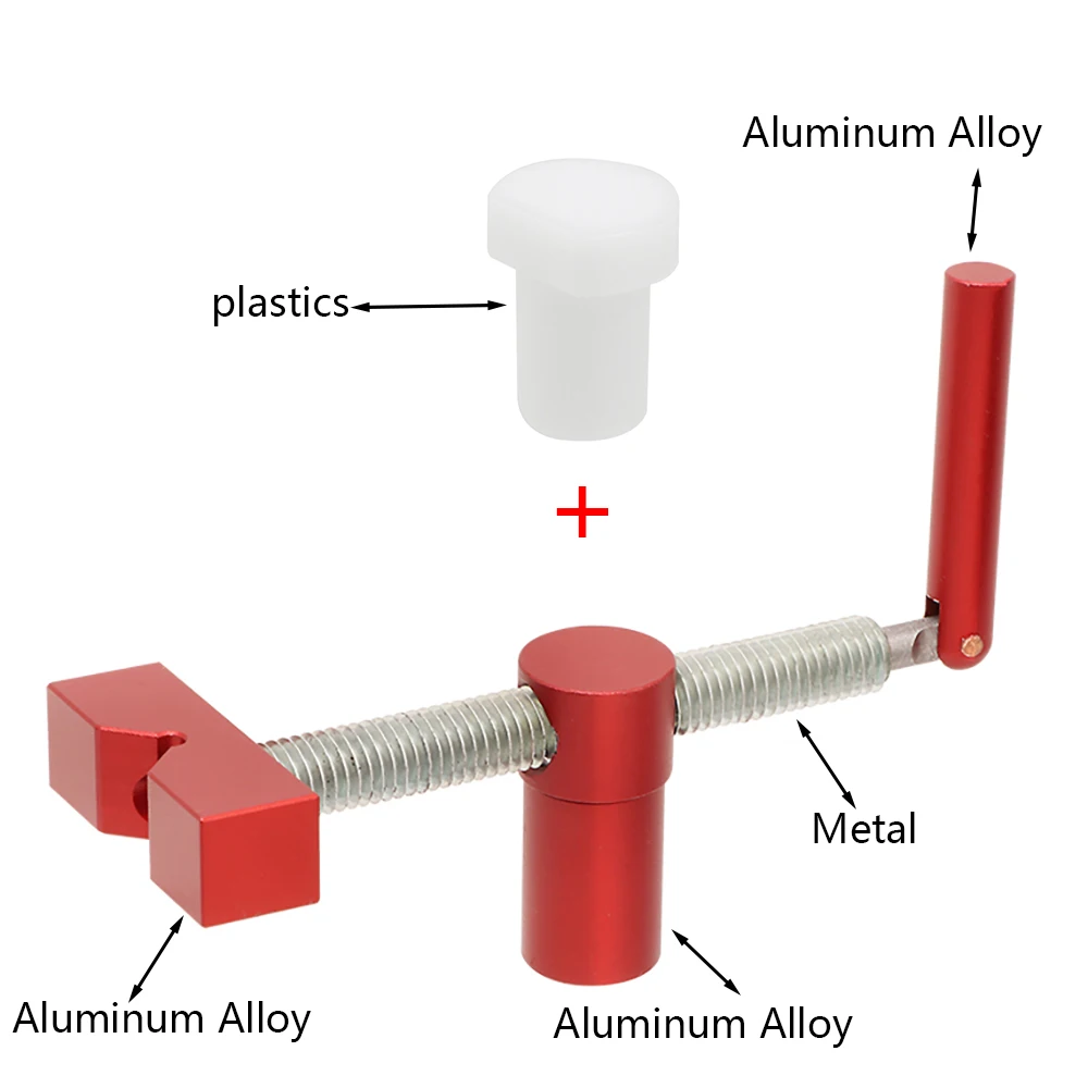 1Set Bench Dog Clamp Dog Hole Clamp with 1 Bench Dog for 20mm Desktop Hole Woodworking Adjustable Workbench Stop