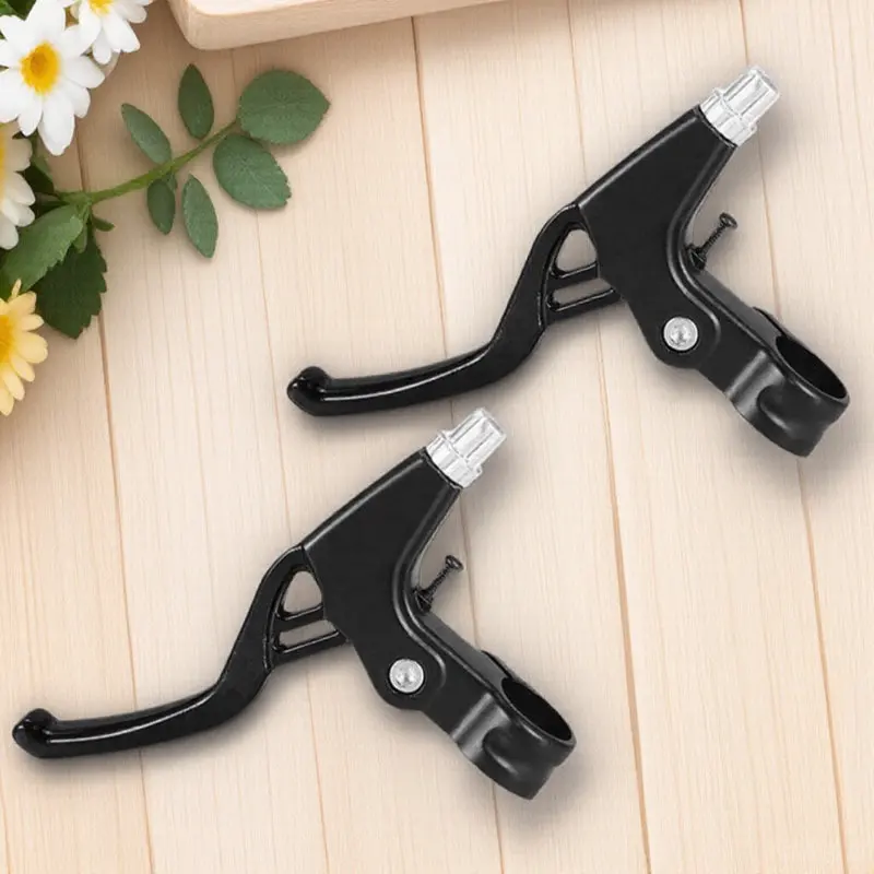 

1Pair Aluminum Alloy Brake Levers High-Performance Mountain Bike Braking Lever Replacement for Safe Reliable Stopping Power