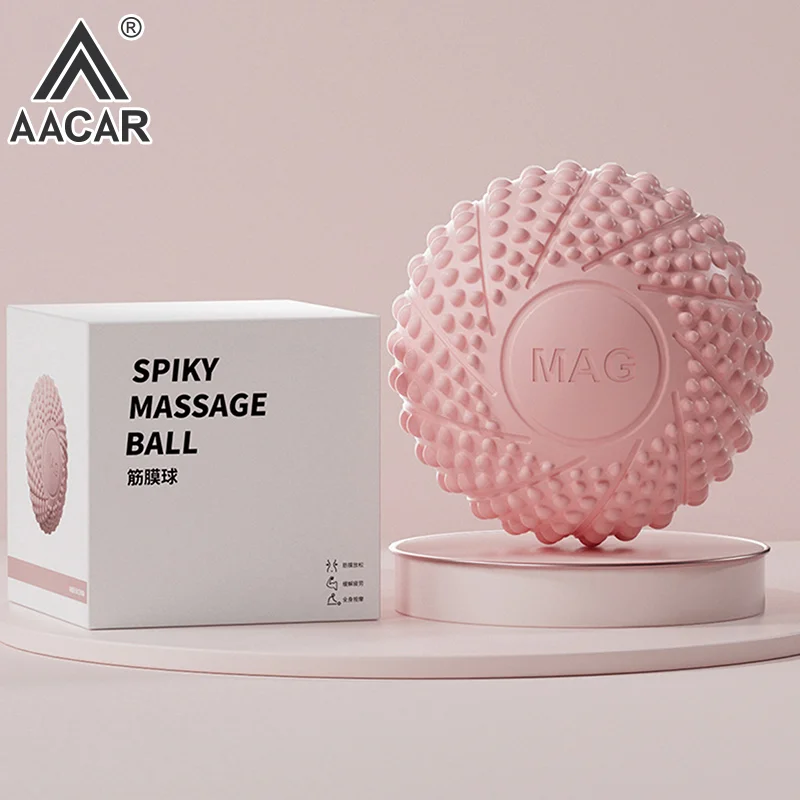 

1pc 6.5cm Hand Magnetic Therapy Spiky Hand Foot Massage Ball Relax Body Reduce Pressure Pocket Massager Health Care Tool 5Colors