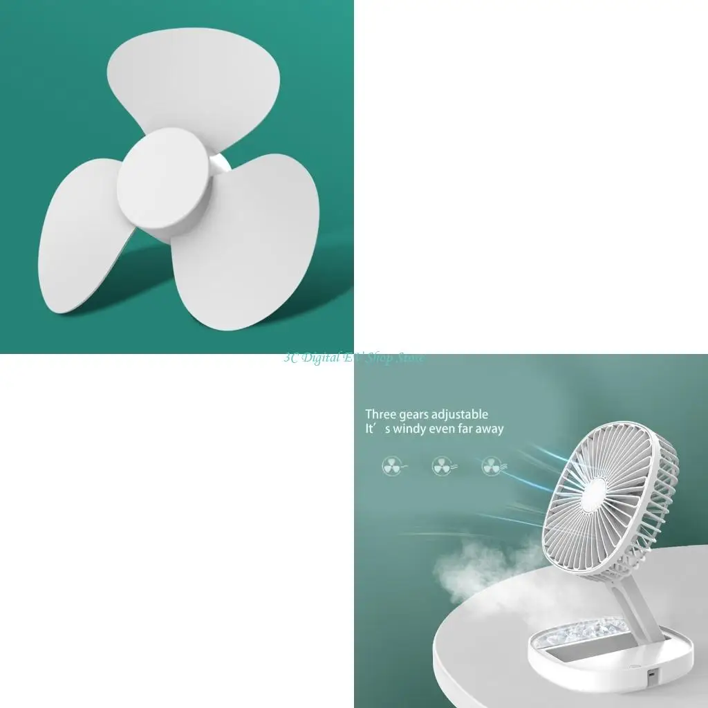 

E74D Складные настольные вентиляторы Персональный охлаждающий вентилятор Настольный вентилятор Сильный ветер USB-вентилятор для