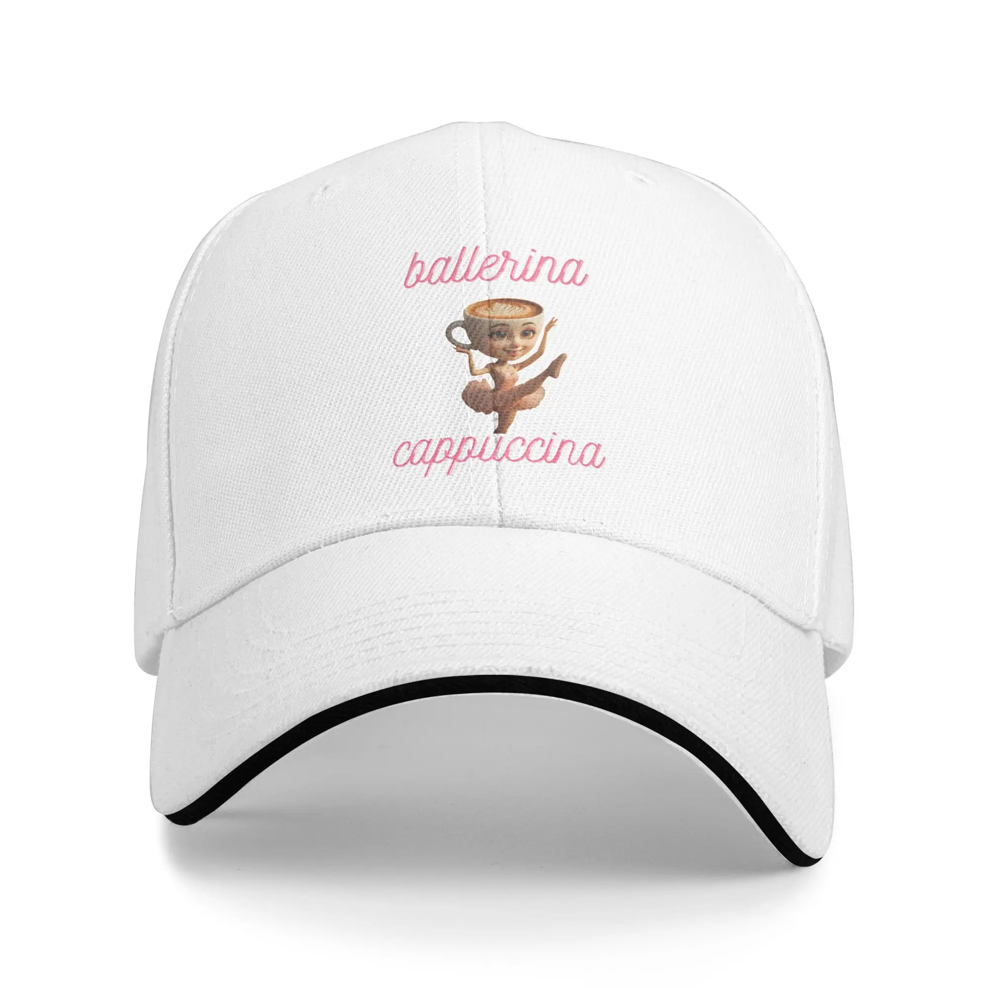 

Ballerina Capuccina Funny Italian Brainrot Golf Hat Outfit Fashion Snapback Hat For Unisex Travel Headewear Adjustable Fit