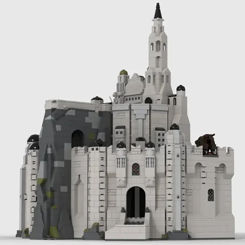 Anelli Film YcMoc Building Blocks Magico La città Bianca Modello Tecnologia Mattoni Fai da te Medievale Tempi LOTR Castello Giocattoli Regali