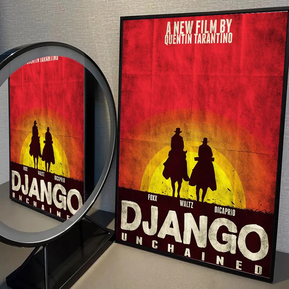 Django فيلم U-غير مقيد ملصق HD الملصقات غرفة المنزل مقهى ديكور الفن طلاء جدران صورة #6