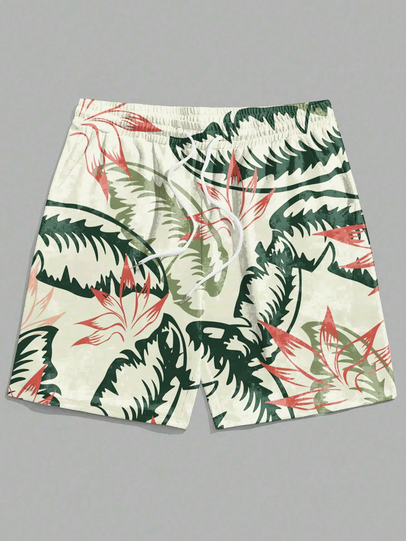 

Men's Hawaiian Swim Trunks 3D Hawaiian Plant Print Beach Shorts Quick Dry Outdoor Leisure Sports Shorts Fashion Men's Shorts