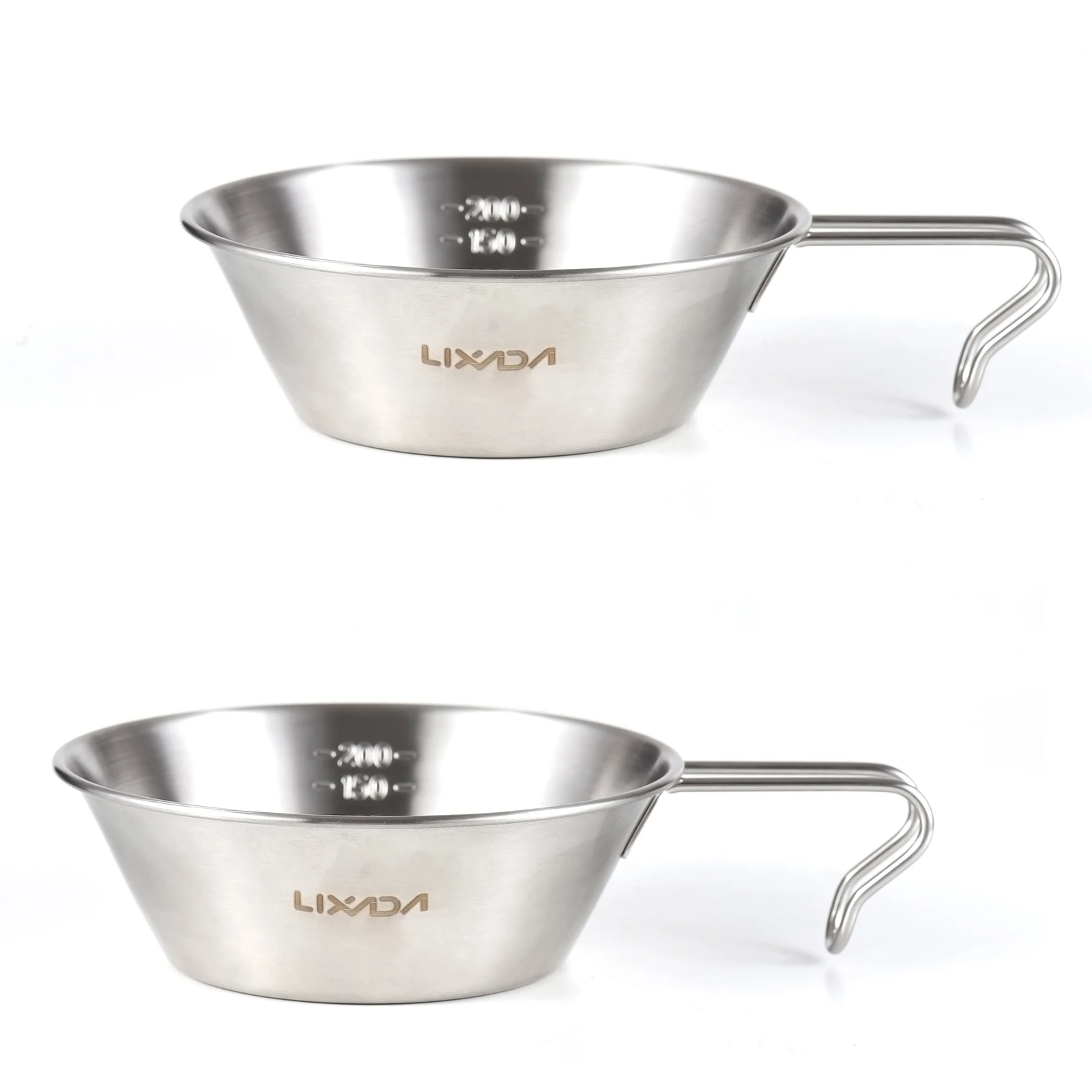 

2 шт., мерная чашка Sierra для кемпинга, 200 мл, миска для кемпинга, альпинизма