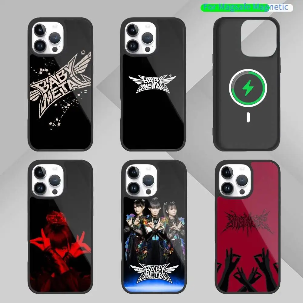 

Rock Band B-Babymetal Phone Case For iPhone 17,16,15,14,13,Pro,Max,Plus,Magnetic For Magsafe Wireless Charging