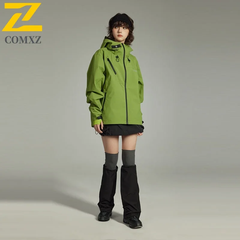 

COMXZ Mens Jacket Autumn 2025 New City Boy Japanese Style Hooded Jacket Men Outdoor Functional Trendy Loose Workwear Coat
