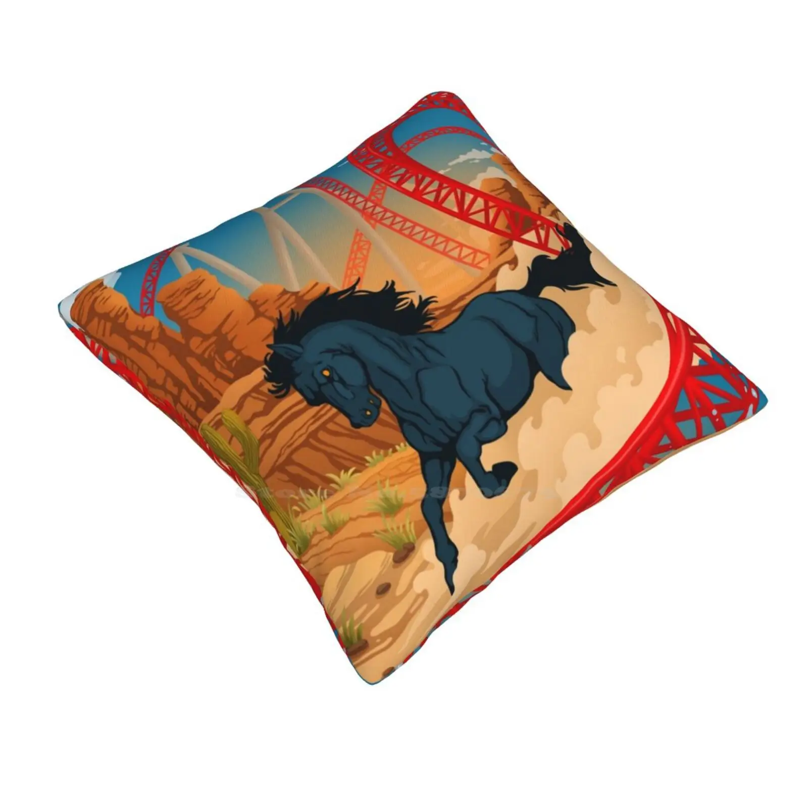 The Wild One Maverick Roller Coaster Cedar Point Theme Park Pillowslip Pillowcase Maverick Cedar Point Roller Theme Park Park