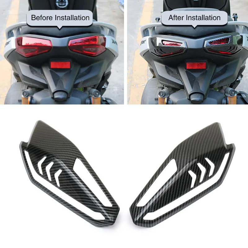 Motorcycle Rear Turn Signal Light Shields Protection Tail Shell Flashing Light Cover For XMAX300 X-MAX300 XMAX 300 2023-2024