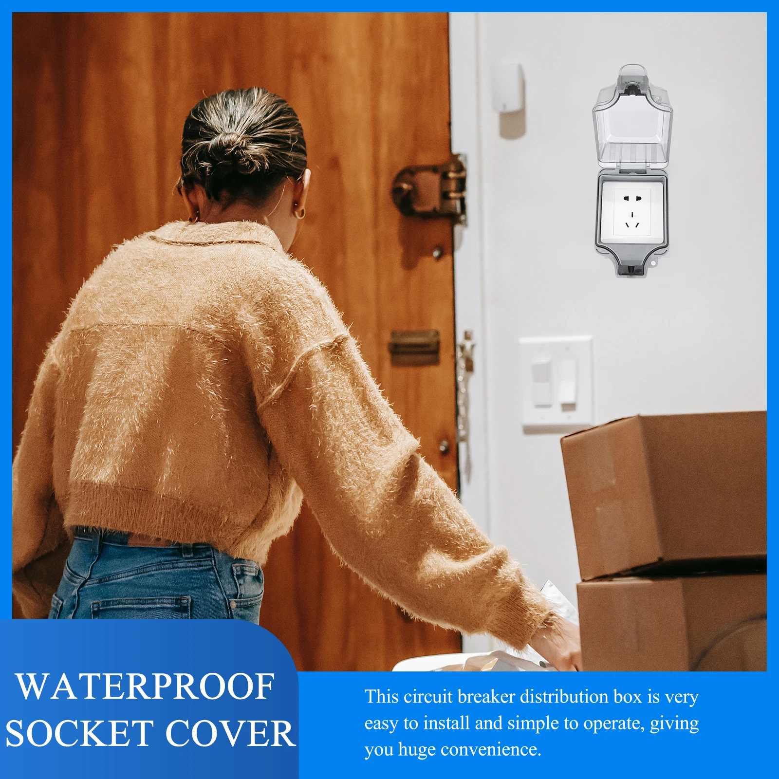 Waterproof Outdoor Box Dustproof Socket Protector Double Outlet Covers Outdoor Outlet Covers Waterproof Weatherproof